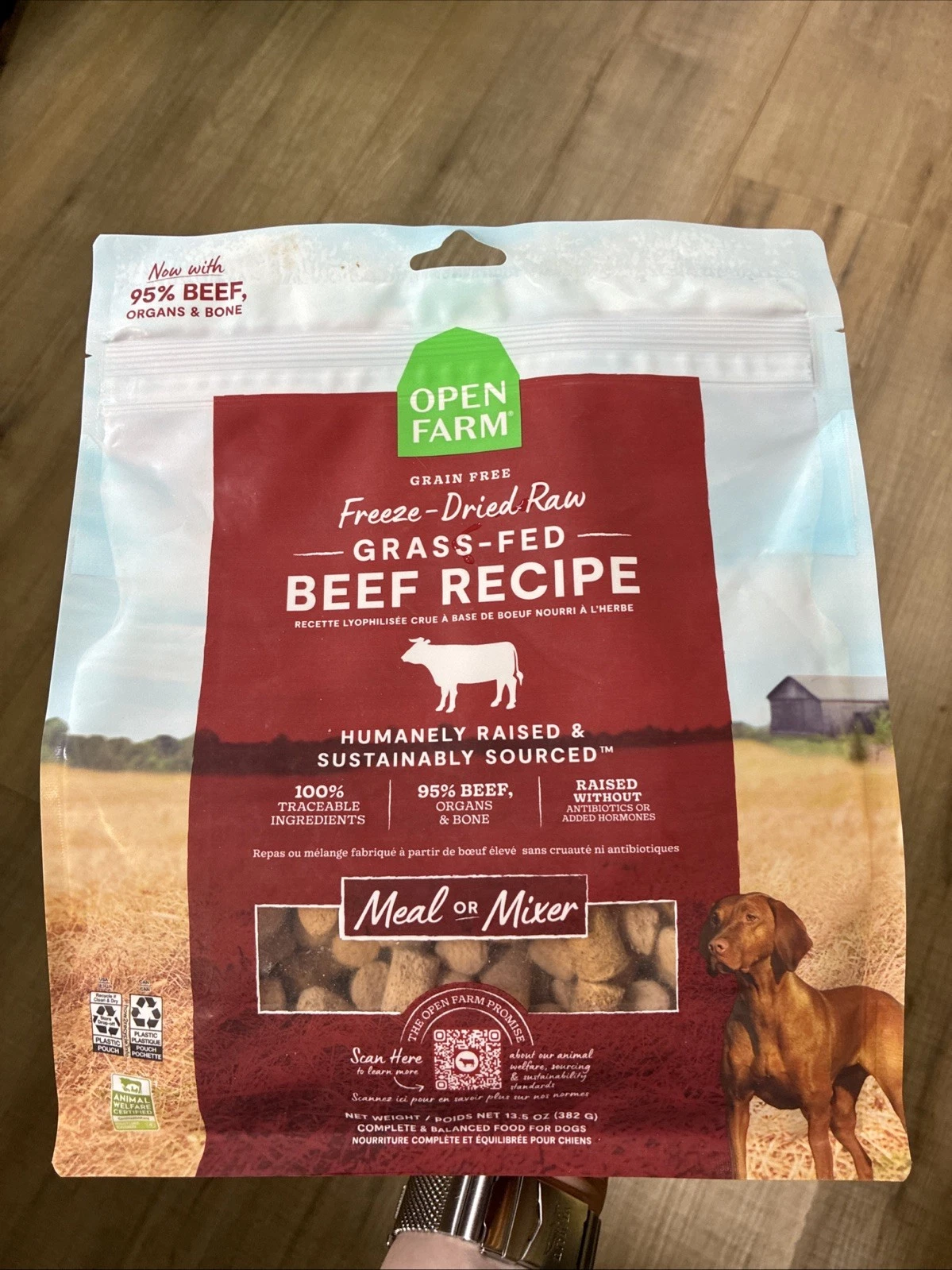 Open Farm Dog Freeze-Dried Beef Recipe 13.5oz