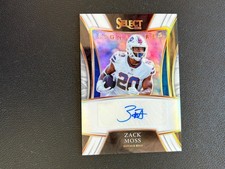 Zack Moss 2020 Select Rookie White Auto Autograph RC Buffalo Bills 10/50 E4