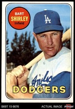 1969 Topps #289 Bart Shirley Dodgers 5 - EX
