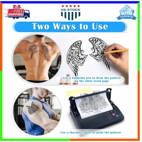 50 Sheets Tattoo Transfer Paper A4 Stencil Paper for Tattooing 8.25 x 11.75 Inch image 3