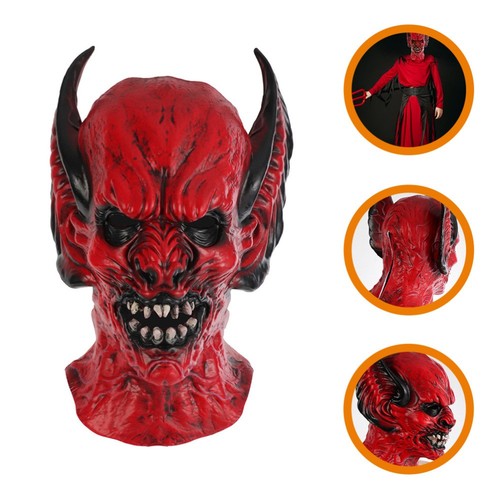 Realistic Horror Mask Creepy Halloween Cosplay Head Mask for Theme Party Cosplay - Picture 7 of 12