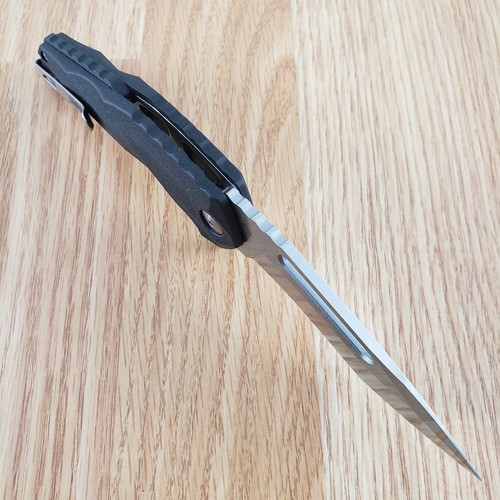 Brous Blades Reloader Folding Knife 3.75" Stainless Blade Black Synthetic Handle - Picture 7 of 11