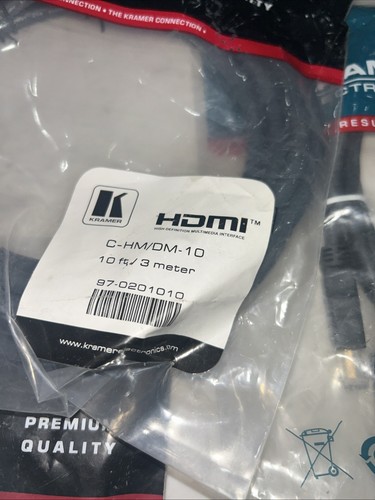 Kramer Electronic Leads Job Lot HDMI VGA+AUDIO CABLE 19 Pin Single Link DVI+DC - Afbeelding 7 van 21