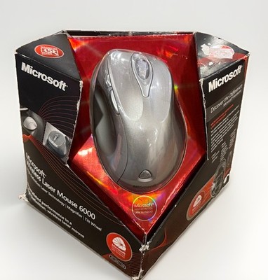 [NEW/SEALED] Microsoft Wireless Laser Mouse 6000 Silver 1053 (B5V-00001)