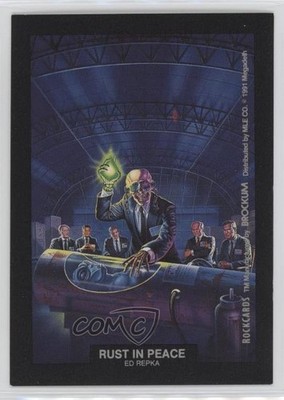 1991 Brockum RockCards Artwork Stick-Ons Rust in Peace Megadeth 04br