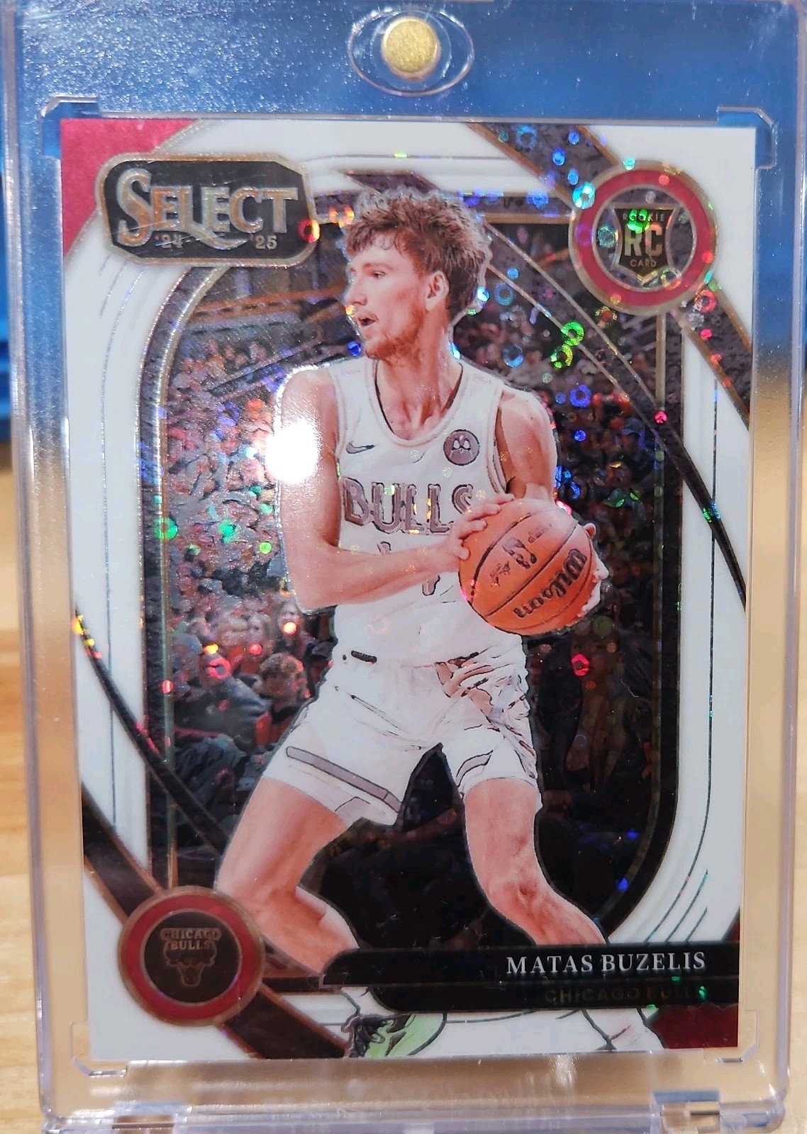 2024-25 Panini Select - Courtside Matas Buzelis #277 White Disco Prizm /75 (RC)