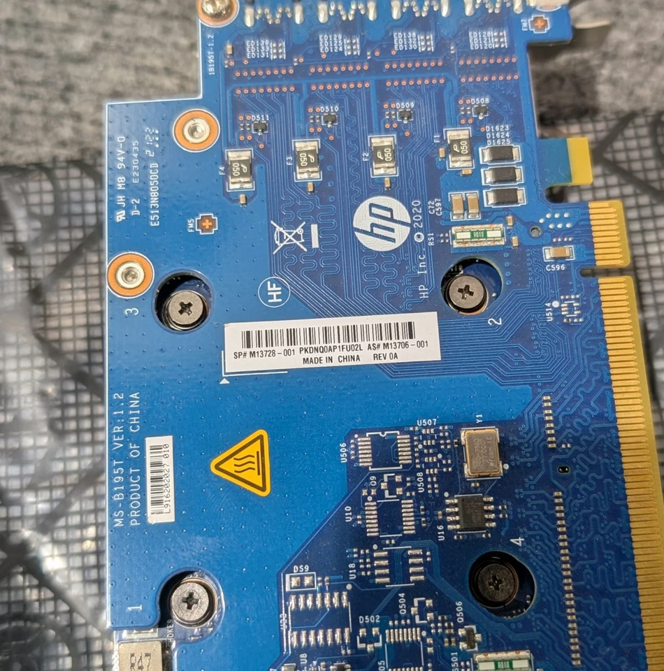 HP NVIDIA Quadro T2000 4GB Half-Height Graphics Card (M13728-001) - Image 2 of 3