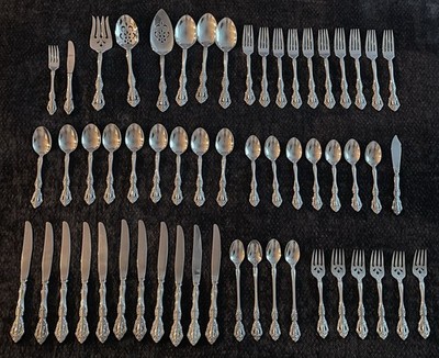 ONEIDA Heirloom Michelangelo Stainless Flatware 56 pcs. Includes service pieces
