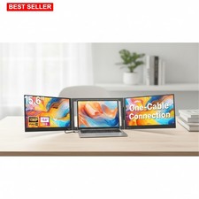 Laptop Screen Extender 15.6 In Triple Monitor Portable Aluminum Alloy Travel ...
