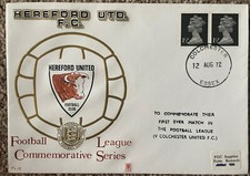 Hereford Untied v Colchester United 1972 Dawn First Day Cover