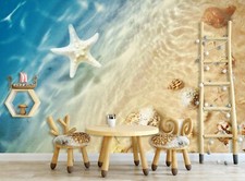 3D Sea Starfish S344 Wallpaper Mural Self-adhesive Removable Sticker Kids Pa
