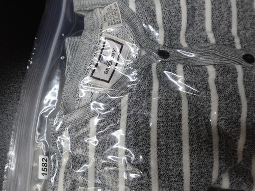 Vtg Givenchy Men's Striped Short Sleeve Crewneck Sweatshirt Gray Size L Casual - Picture 17 of 17