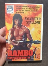Rambo First Blood Part II 2 Betamax Tape Sylvester Stallone HBO Video, Clamshell