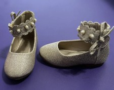 Toddler Flats - Gold  Glitter, Size 5, Gently Used