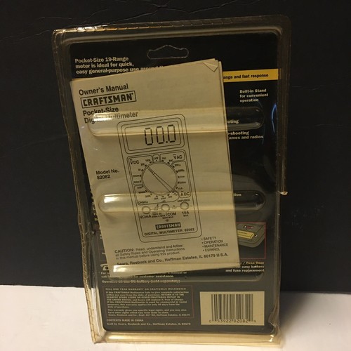 ***Craftsman 34-82082 Digital Multimeter in New Cond.*** Never used - Picture 2 of 10