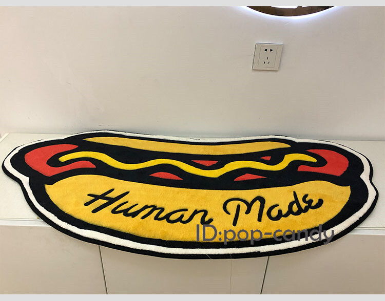 New A Bedroom Carpet HUMAN MAD Hot Dog Rug Home Decoration Door