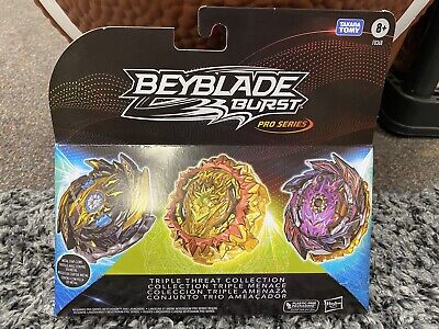 Beyblade Burst Pro Series Triple Threat Collection Battling Tops