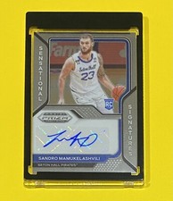 2021 Prizm Draft Picks Sandro Mamukelashvili SENSATIONAL SIGNATURES #SS-SMA RC