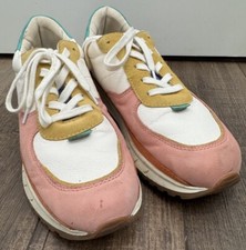 Women  s Madewell Kickoff Trainer Sneakers Size 9.5 Pink, Gold, Teal, Orange, Etc