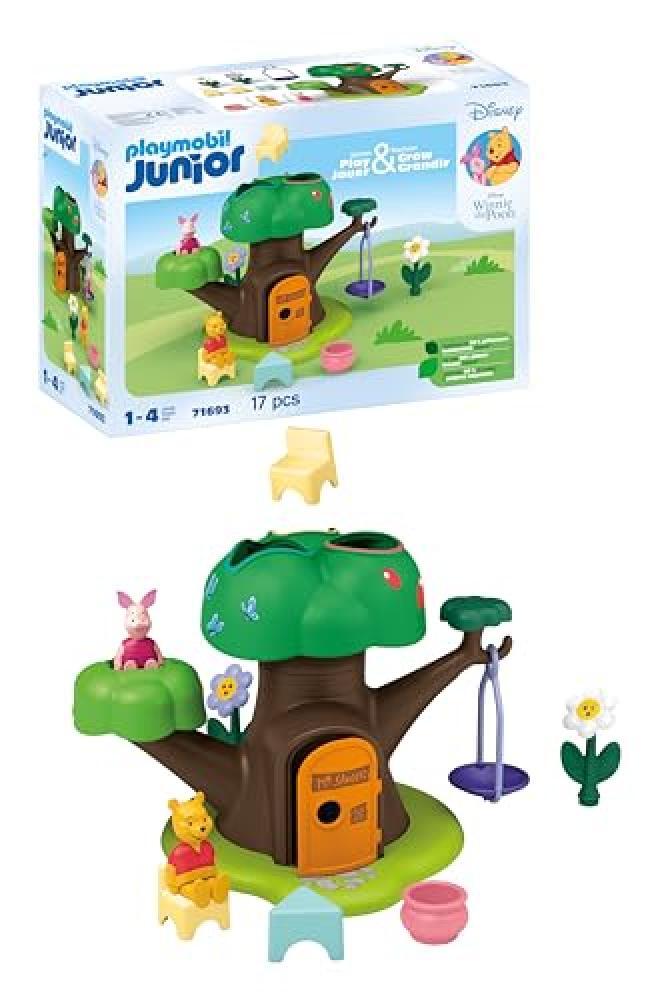 Playmobil Junior & Disney 71693 La casa sull'albero di Winnie the Pooh e Pimpi,