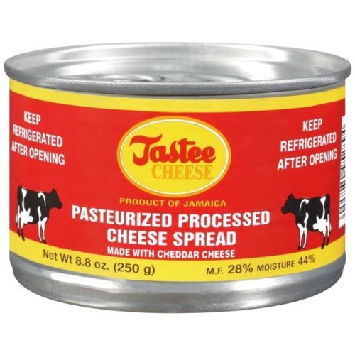 jamaican tastee cheese processed vitamins nutricious cheddar cheese