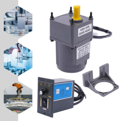 1:60 AC110V Gear Motor Electric Motor 25W Variable Speed Controller 90-1350r/min