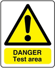 Yellow Warning safety signs, caution, slip, trip etc Vinyl wall stickers signs 4