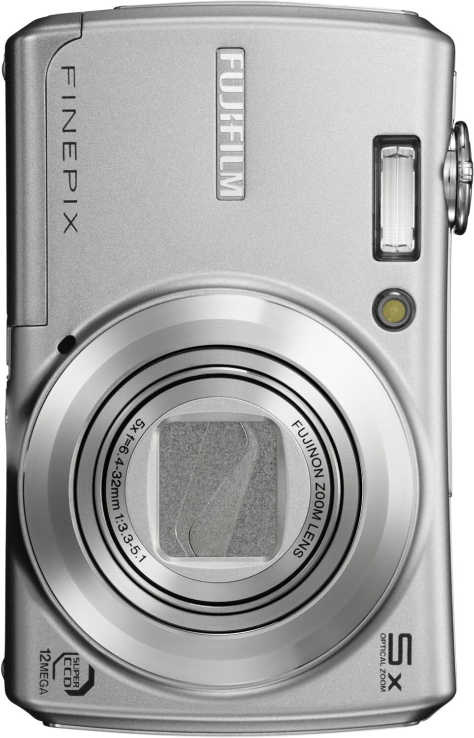 FUJIFILM FinePix F100FD 12.0MP CCD Vintage Digital Camera Silver 100