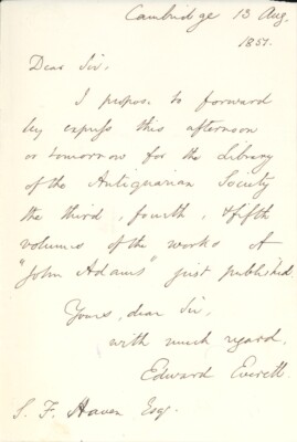 Edward Everett ALS & DS - JSA