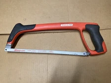 Snap-on Tools Bi-Mold Soft Grip Handle Hacksaw HSG319 Red **SUPER NICE**