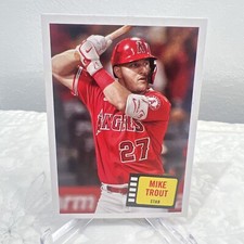 2023 Topps Archives Mike Trout #57HS-13 BASEBALL LA Angels 1957 Topps Hit Stars