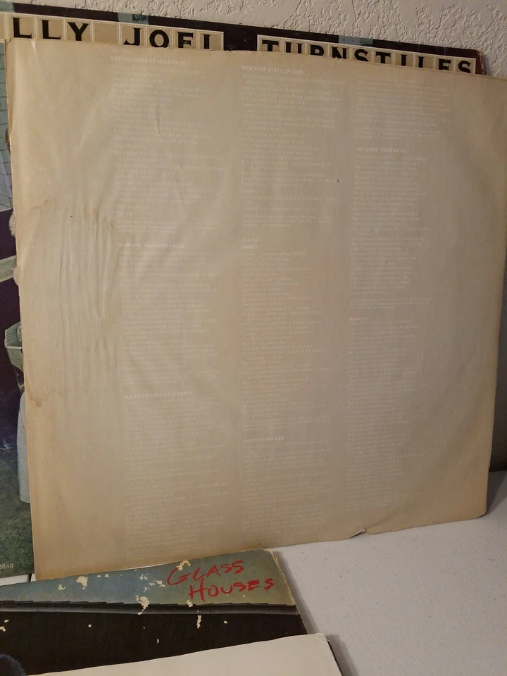 BILLY JOEL - TURNSTILES - GLASS HOUSES- KOHUEPT RECORDS ALBUM VINYL ALBUM LP'S - Imagem 4 de 4