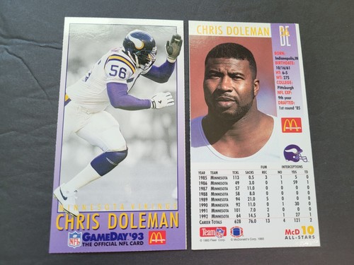 1993 FLEER GAMEDAY McDONALDS ALL STARS CARDS Your Pick Football Tall Boy - 第 11/19 張圖片