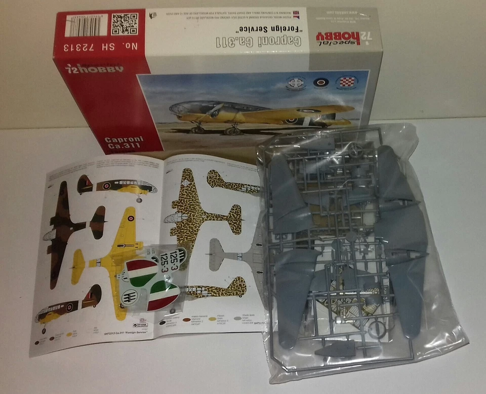 CAPRONI 311 KIT SPECIAL HOBBY 7231 VERSIONE JUGOSLAVA,CROATA +REGIA AERONAUTICA - Immagine 3 di 4