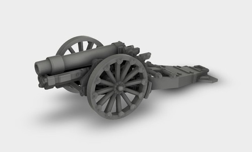 Ordnance BL 6 inch 26cwt Howitzer Haubitze WW1 WW2 Bausatz 3D Druck 1:87 - 1:35 - Bild 6 von 11