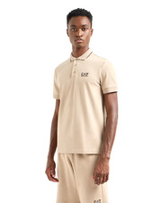 EMPORIO ARMANI EA7 8NPF16 PJVUZ POLO MAGLIA A MEZZE MANICHE BOTTONI COBBLESTONE