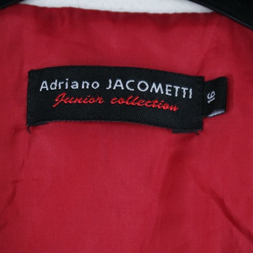 Boys Waistcoat 16 Years Red Floral ADRIANO JACOMETTI Formal Dress Vest - Picture 8 of 10