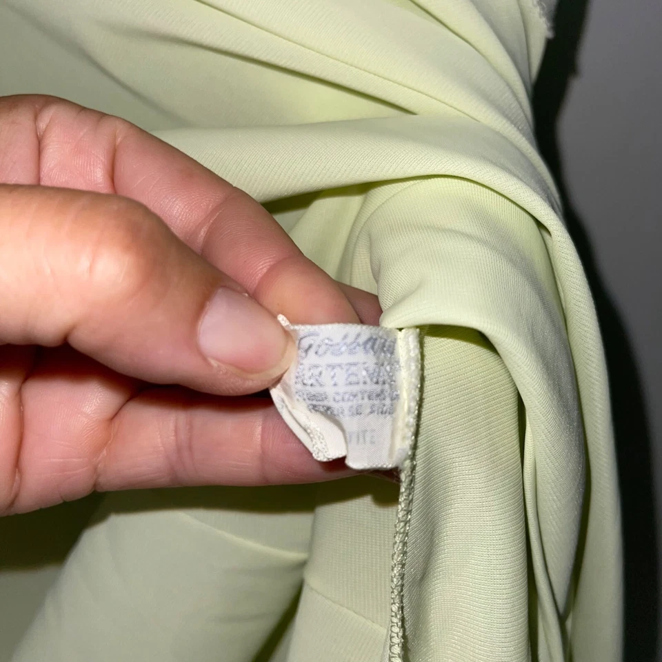 Camisón retro Gossard Artemisa para mujer talla pequeña verde nailon bebé muñeca Foto 4 de 4