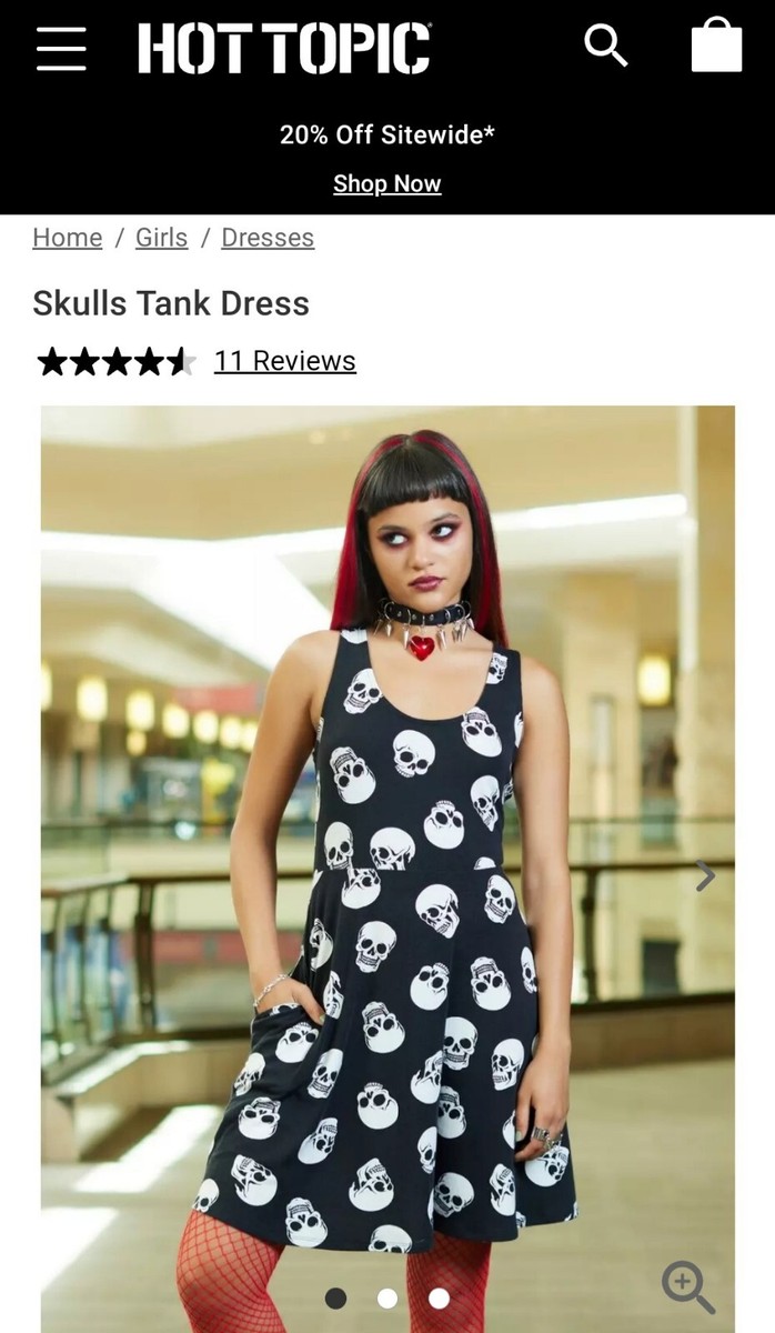 hot topic dresses Royal Bones By Tripp Black Lace Dress Back zipper down Girls Dresses: Casual & Cute