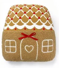 Target Bullseye's Playground Christmas Gingerbread House Sherpa Pillow 11.5"