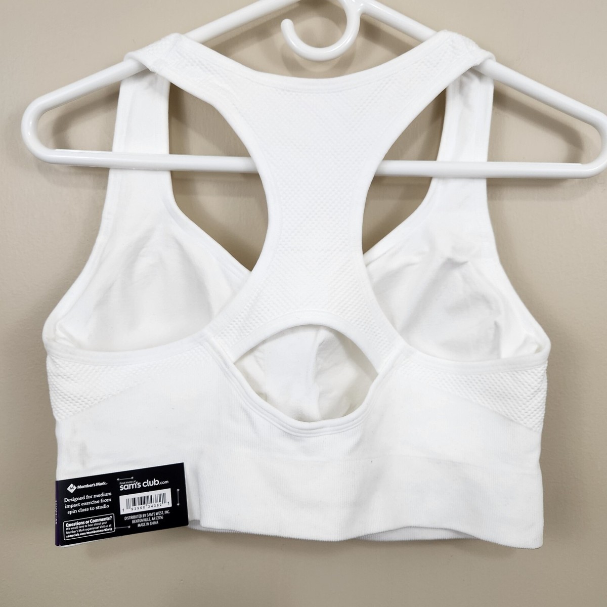 Clothing Marika Sports Bra Sam's Club MEMBER'S MARK NEW Moisture Wick  Seamless Racerback Sports Bra