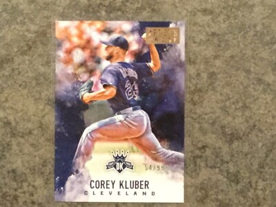 2017 PANINI DIAMOND KING CORY KLUBER ARTIST PROOF 2-TIME CY YOUNG WINNER! #54/99
