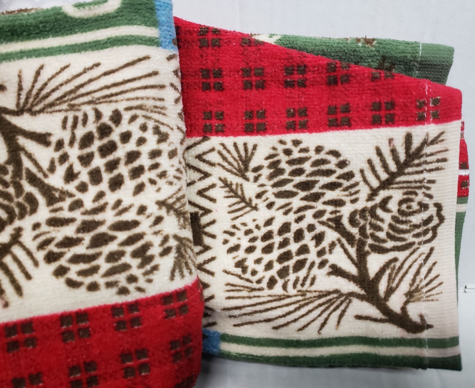 SET OF 3 SAME KITCHEN COTTON TERRY TOWELS(15"x28")CAMPING,HIKING,CABINS,LAKE,TBO