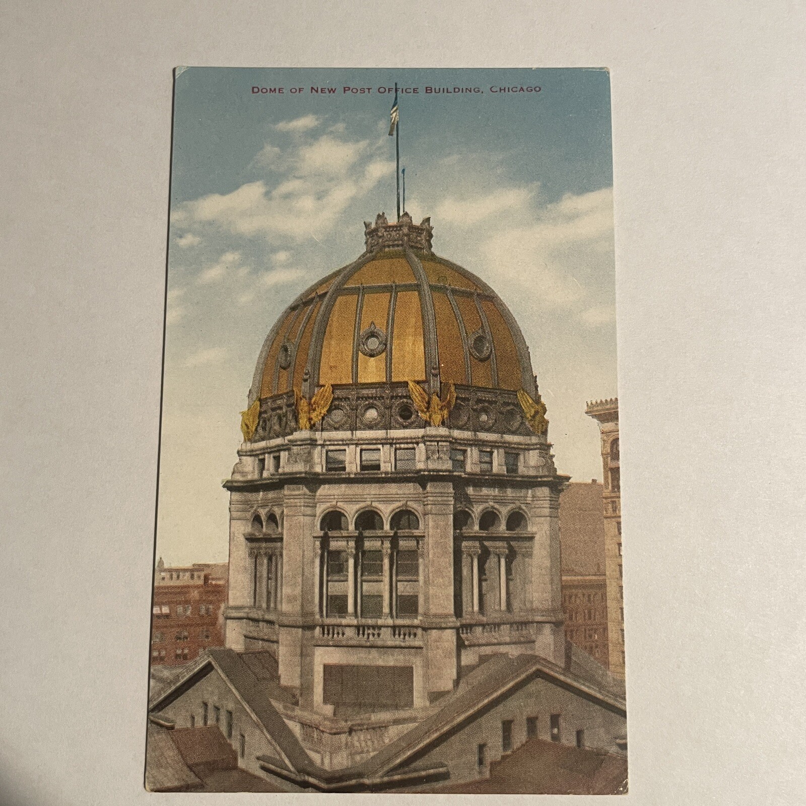 Chicago, IL-Illinois, Dome Of New Post Office Building c1911, Vintage ...