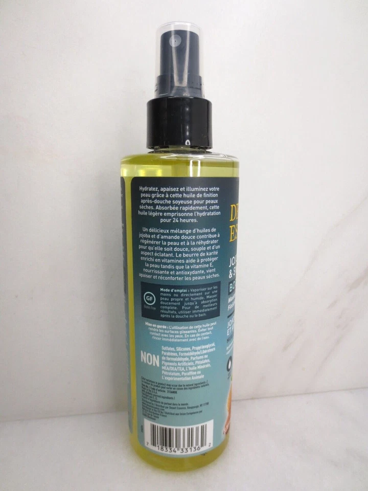 DESERT ESSENCE JOJOBA & SWEET ALMOND BODY OIL AFTER SHOWER 8.28 OZ NWOB SET OF 2 - Image 4 of 4