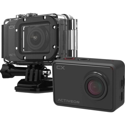 New Activeon CX Action Camera Black Full HD 5.0 Megapixel Waterproof WiFi  NIB