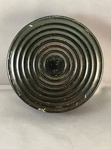 Antique Round Papier Mache Table Snuff Box 1880's