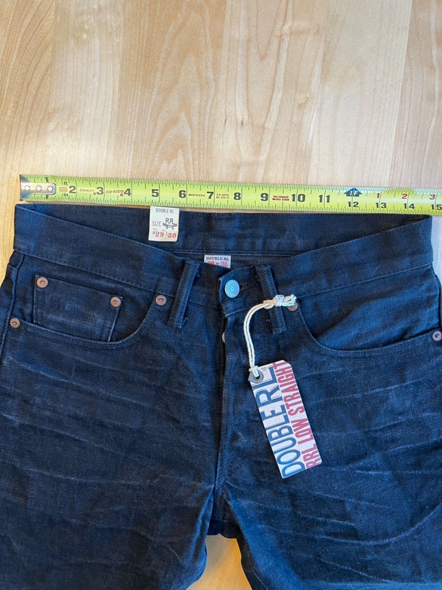 Polo Ralph Lauren, Double RL, RRL Black Slim Fit Selvedge Polo Ralph Lauren, Double RL, RRL Black Slim Fit Selvedge