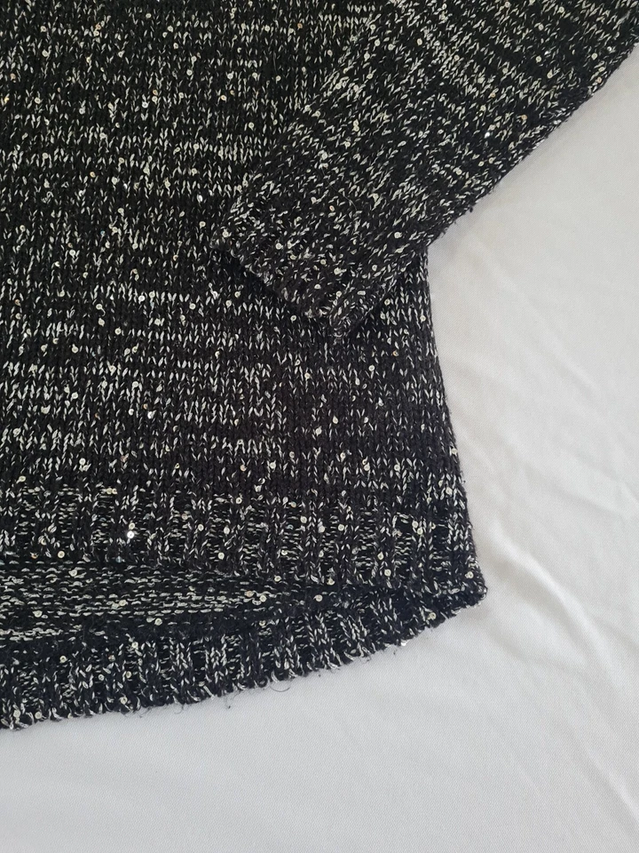 Jersey de mujer Heart & Soul talla M manga larga cremallera trasera negro mezcla 9513 Foto 2 de 4