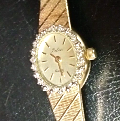 Belair Diamond accent Gold Tone No 978.002R Ladies watch | eBay display picture 1